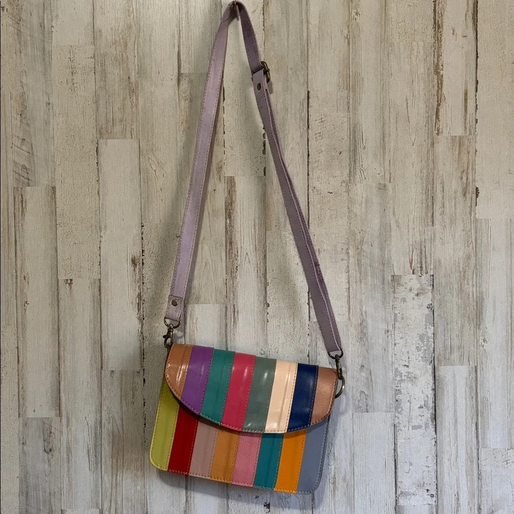 Colorful Striped Women's Bag‎ - Picture 3 of 6